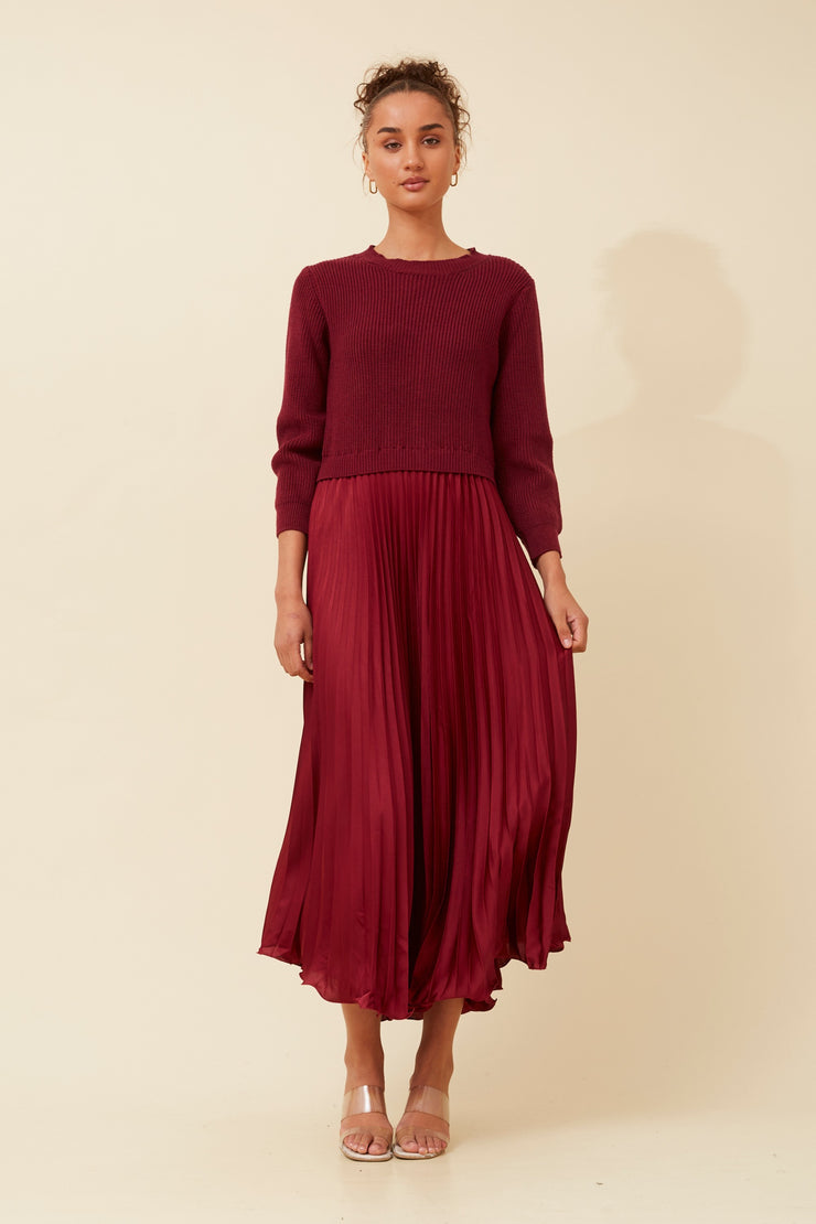 Raeleen Dress Rich Red