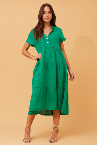 Cerise Dress Green