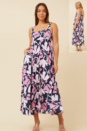 Meghan Dress Multi/Pink/Navy