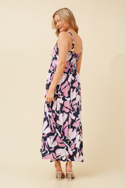 Meghan Dress Multi/Pink/Navy