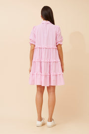 Jeanie Dress Pink Stripe