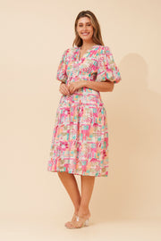 Bianka Dress Pink Floral