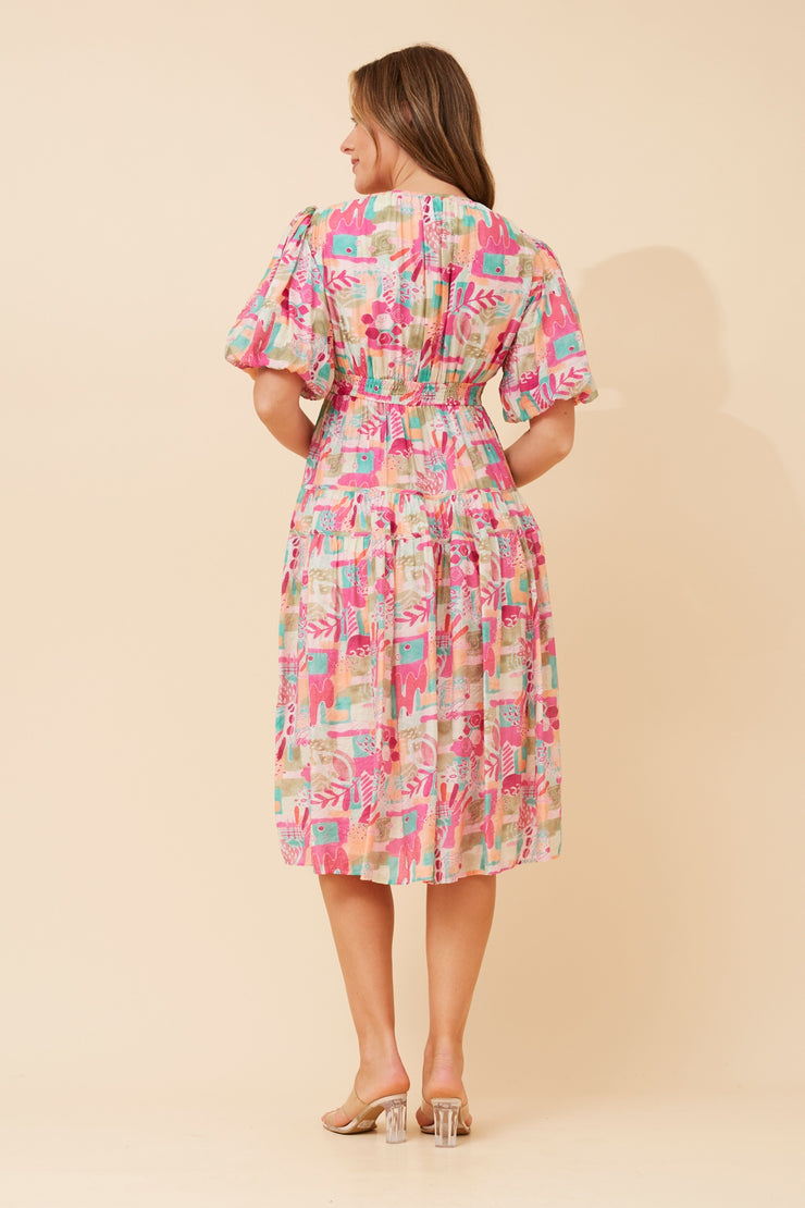 Bianka Dress Pink Floral