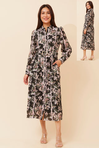 Jessica Dress Multi Pink