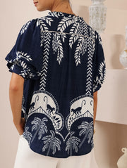 Joeanna Shirt Navy/White