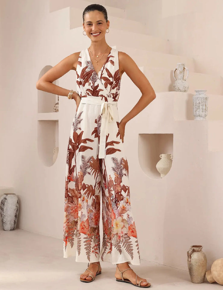 Tarnie Jumpsuit Warm Beige/Brown