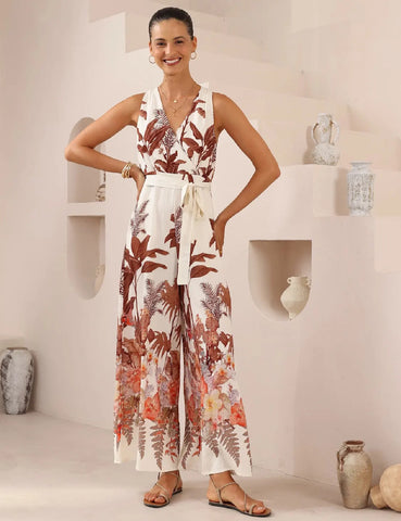 Tarnie Jumpsuit Warm Beige/Brown