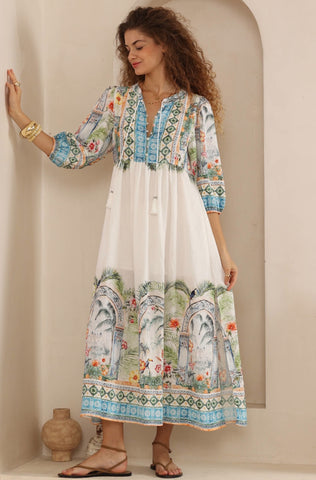 Deeanne Dress Multi Sage