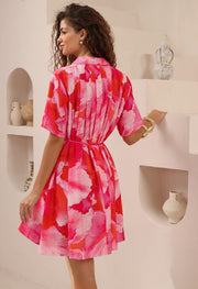 Heidi Dress Multi Pink