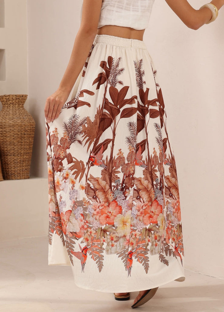 Lynda Skirt Multi Beige