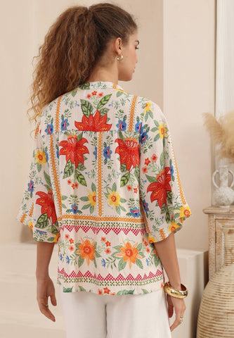 Zara Top Multi Orange