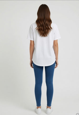 Cowgirl Tee White