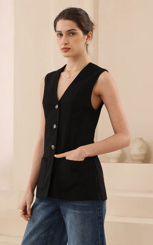 Vera Vest Black