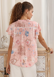 Abby Top Multi Pink