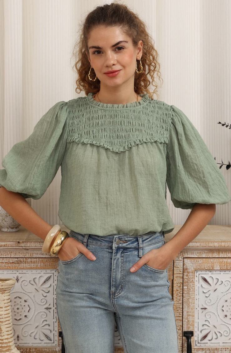Shelly Top Sage