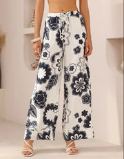 Natalie Pants Navy/White