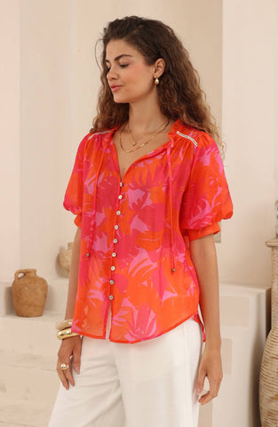 Jodie Top Multi Pink/Red