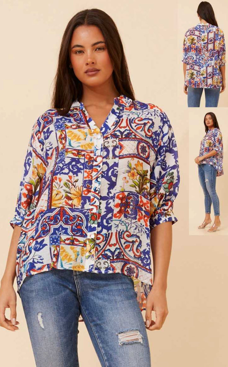 Mellisa Shirt Multi/White