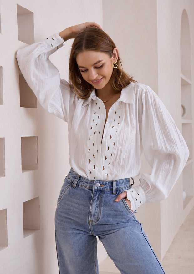 Jenna Shirt White