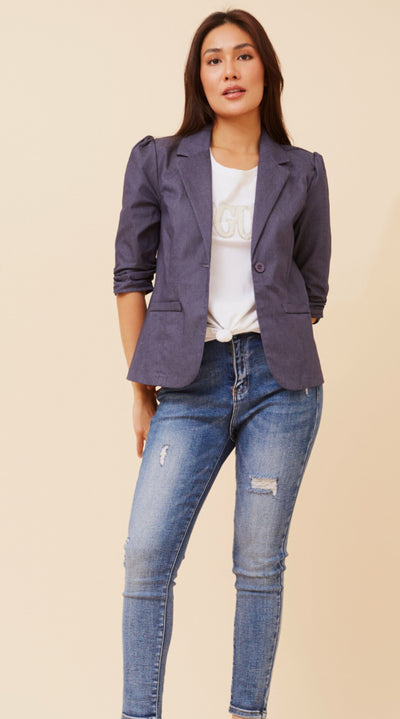 Blake Jacket Denim Blue