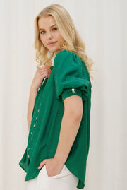 Brody Top Emerald Green