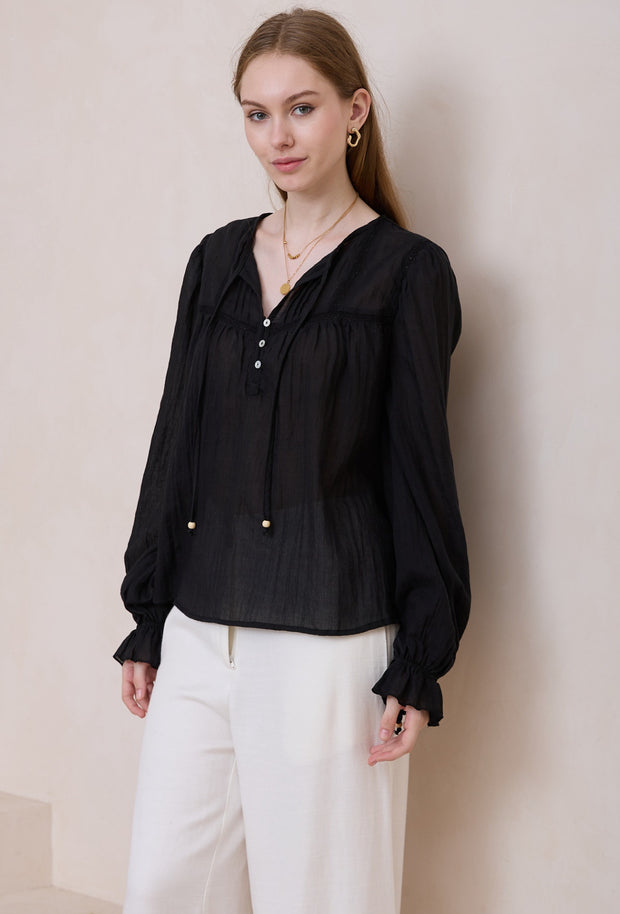 Sheila Shirt Black