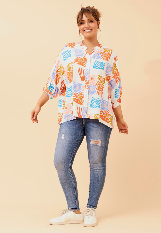 Mellisa shirt Multi Spring colours