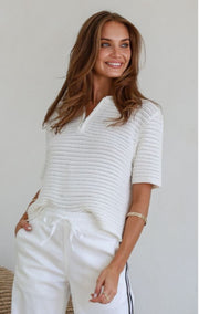 Talie knitted Top White