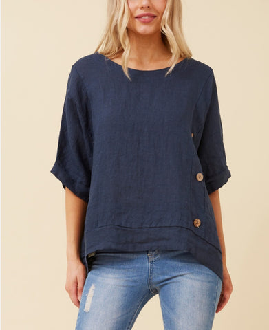 Francie Top Navy