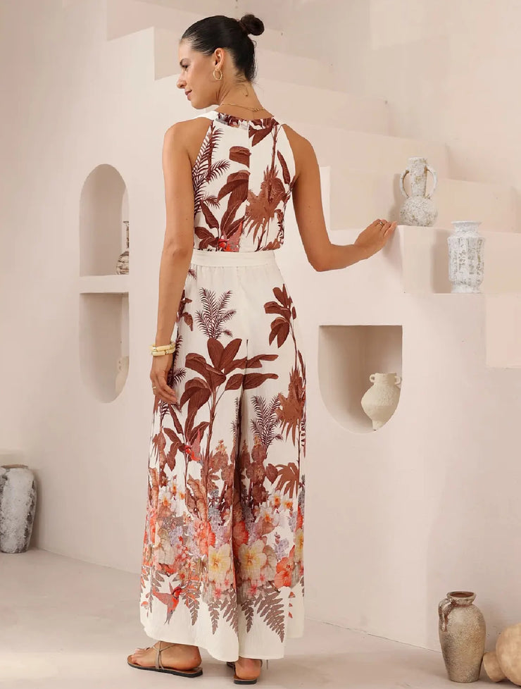 Tarnie Jumpsuit Warm Beige/Brown