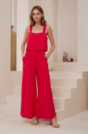 Jocelyn Jumpsuit Red