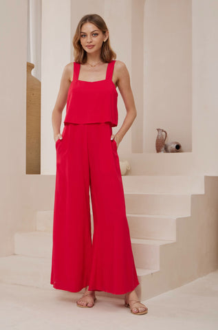 Jocelyn Jumpsuit Red