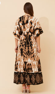 Neisha Dress Multi Beige