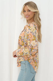 Winnie Shirt Coral Floral