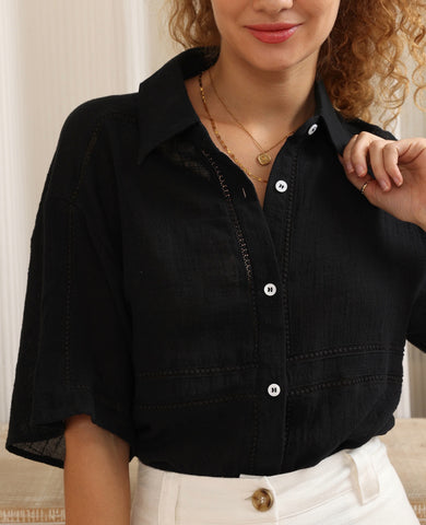 Riley Shirt Black