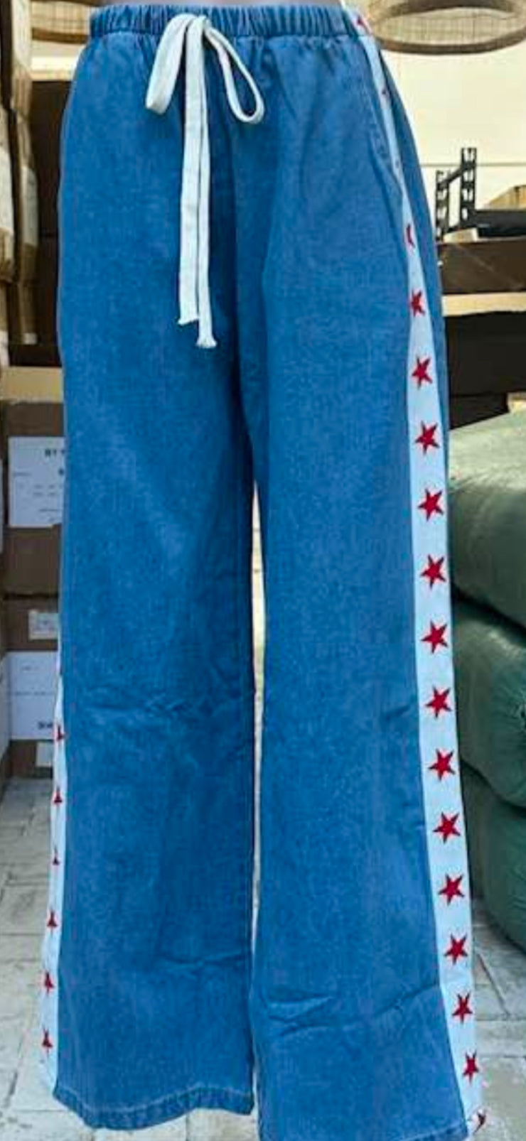 Jude Red Star Joggers