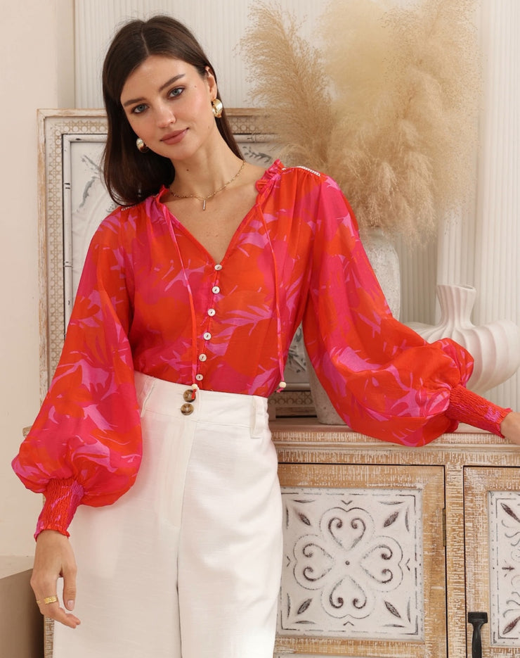 Rachel Shirt Pink/Red