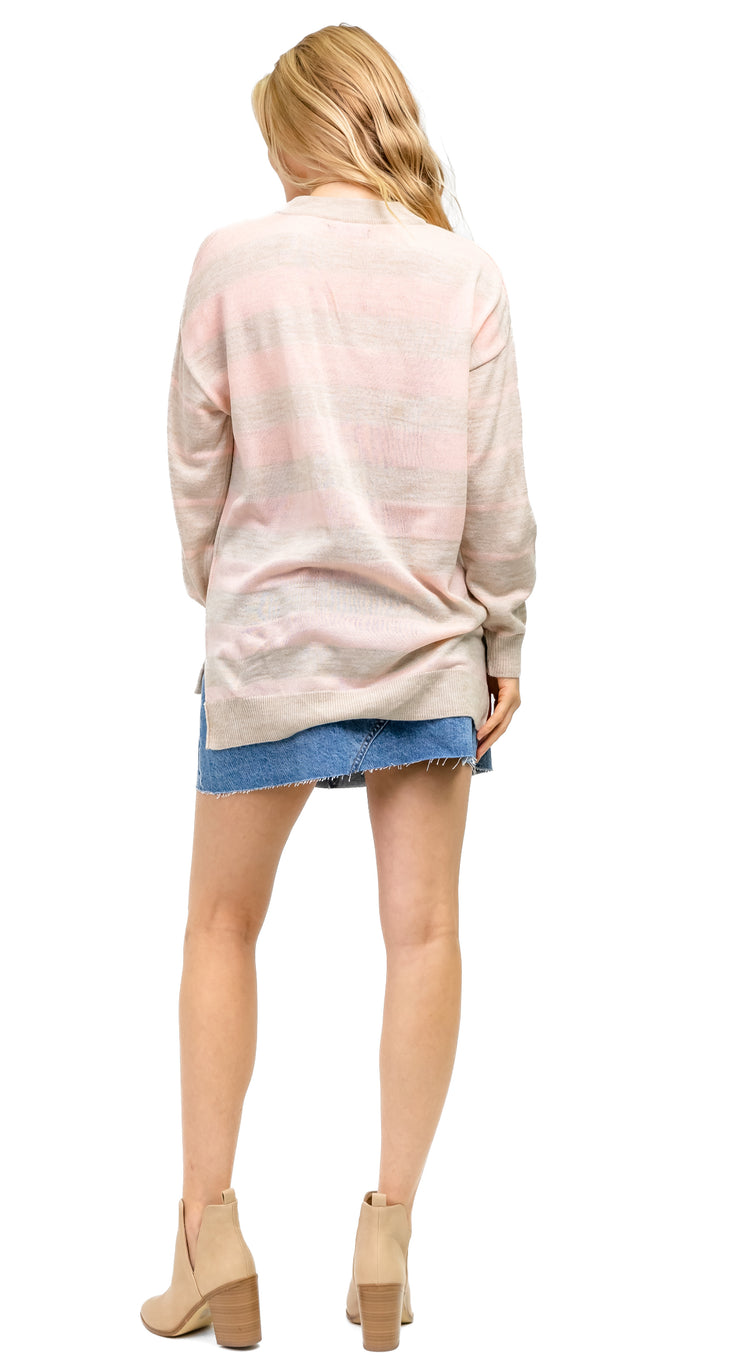 Maisie Knit Pale pink Stripe