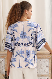 Helen Top Multi/Blue