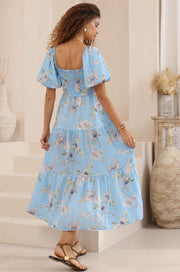 Bindy Dress Multi Blue