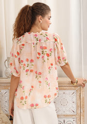 Raeleen Top Multi Peach