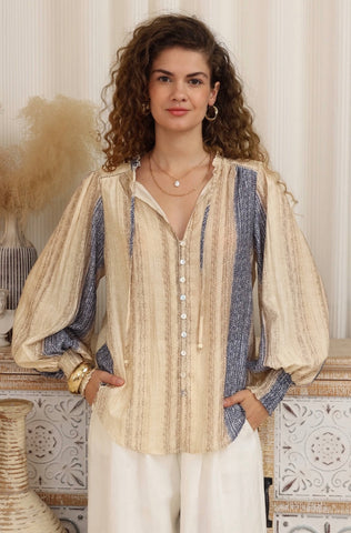 Demi Shirt Multi Blue