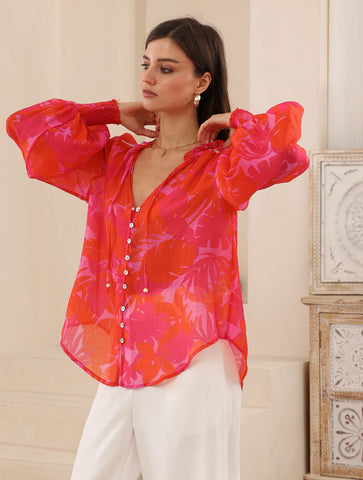 Rachel Shirt Pink/Red