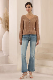 Hattie Cardigan Coffee