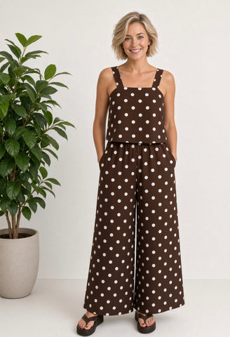 Darcey Jumpsuit Chocolate