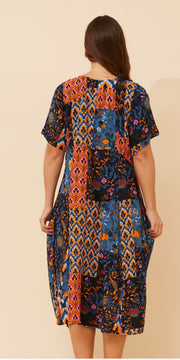 Nelly Dress Multi/Black