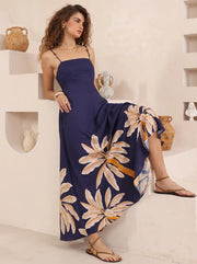 Tiffany Maxi Dress Navy/Mustard