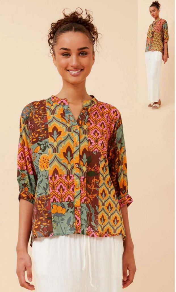 Mellisa Shirt Warm Colours