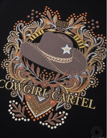 Cowgirl Tee Black