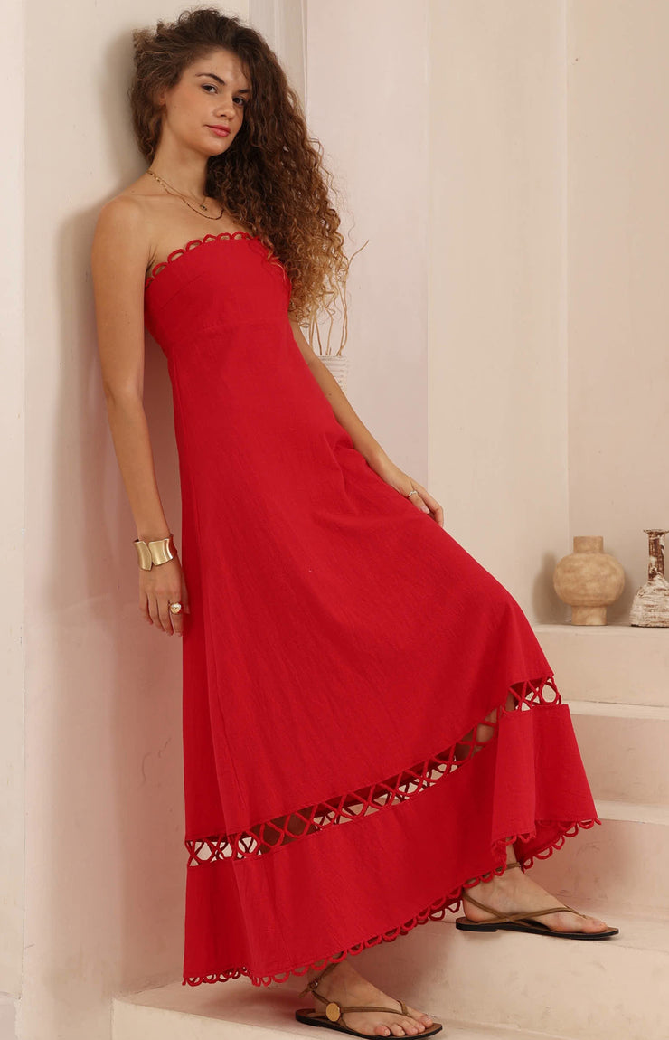 Monica Dress Red